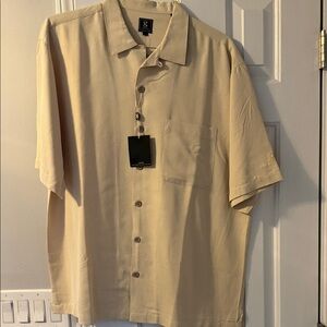 Gear For Sports Men's Beige Casual Button Down Shirt